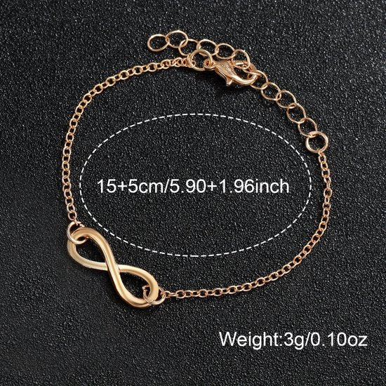 Sjika - Dameshorloge & Armband Set – 18K Gold Plated – Modieus, Elegant - Cadeau voor haar