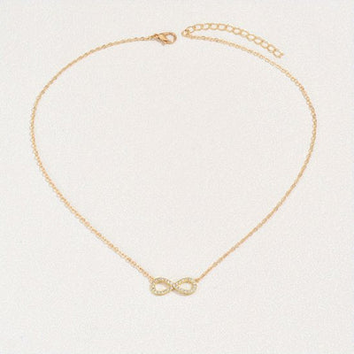 Sjika - Infinity Ketting Dames – 18K Goud Verguld – Zirkonia – Cadeau voor Haar