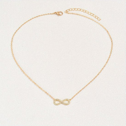 Sjika - Infinity Ketting Dames – 18K Goud Verguld – Zirkonia – Cadeau voor Haar