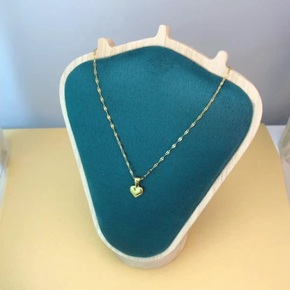 Sjika - Chique ketting dames – Goudkleurig met hart hanger – Perfect cadeau – Voor haar