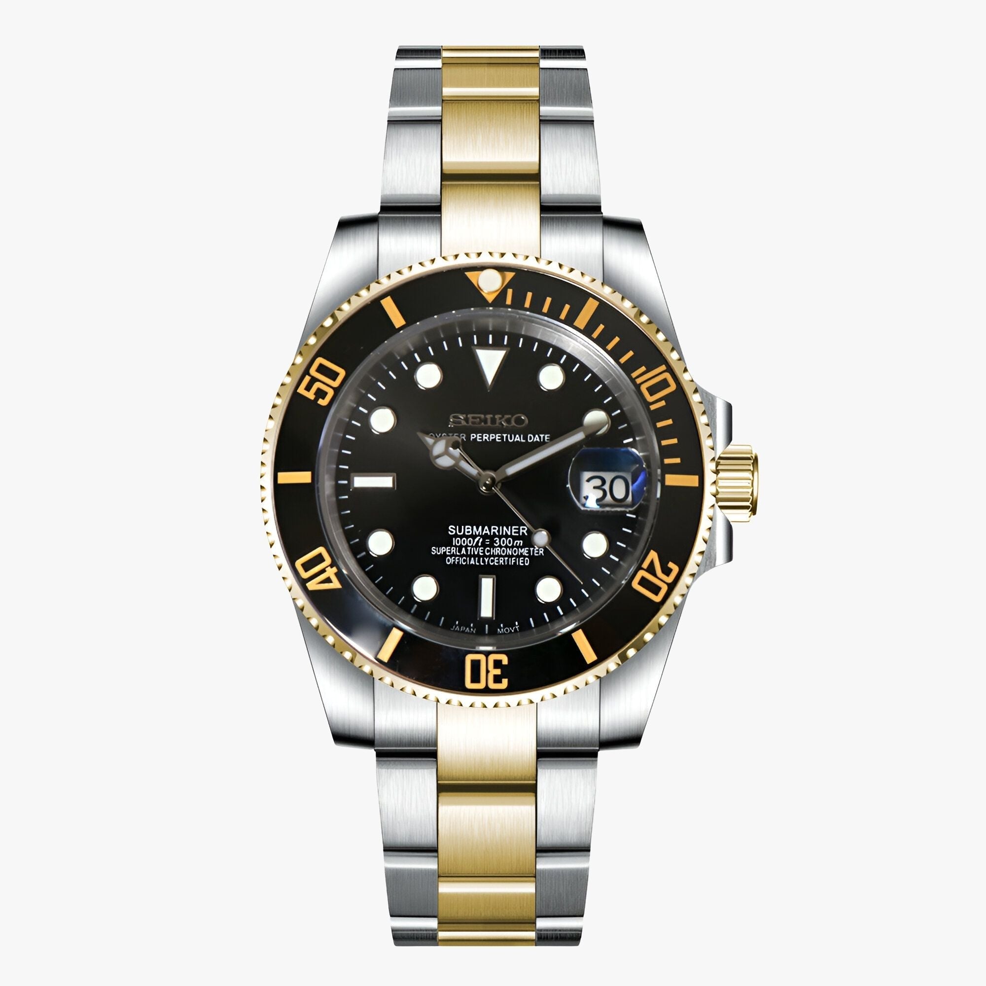 SEIKOMARINER BLACK (TWO TONES)