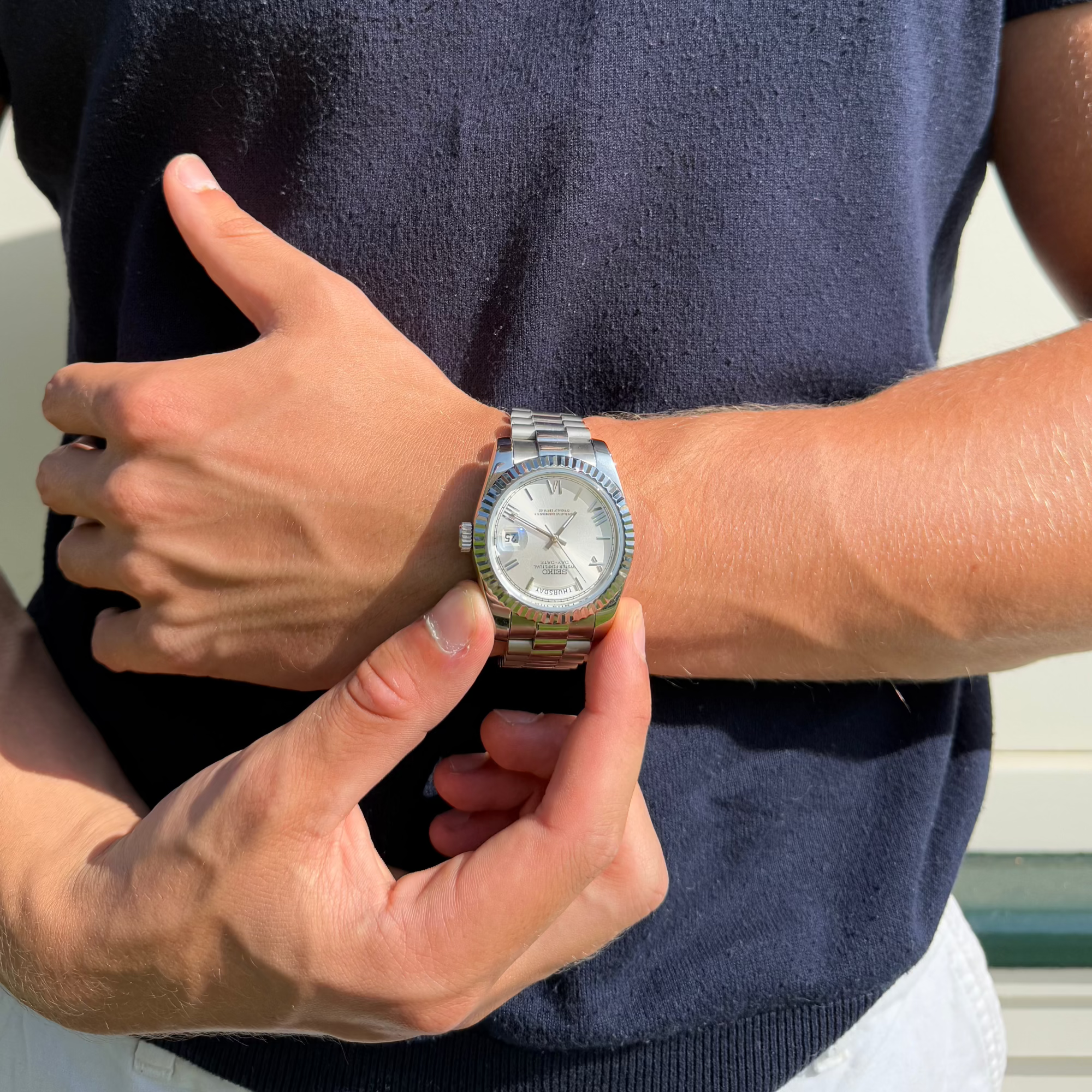 SEIKODATE WHITE ROMAN