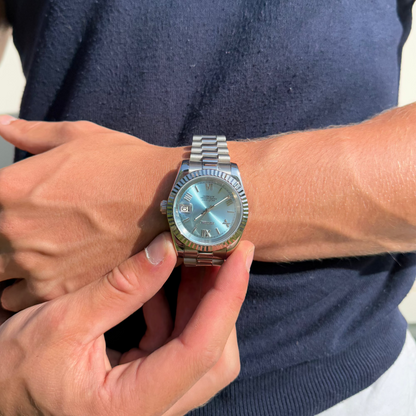 SEIKOJUST LIGHT BLUE ROMAN